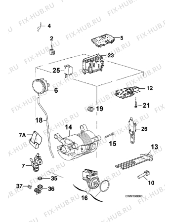 Взрыв-схема стиральной машины Privileg 892S,20593 - Схема узла Electrical equipment 268